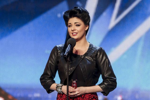 Opera singer Lucy Kay performs on Britain's Got Talent 2014