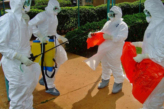 The deadly Ebola virus is spreading through West Africa and can kill up to 90 per cent of its victims. Infection is via contact with fluids of a victim – including sweat