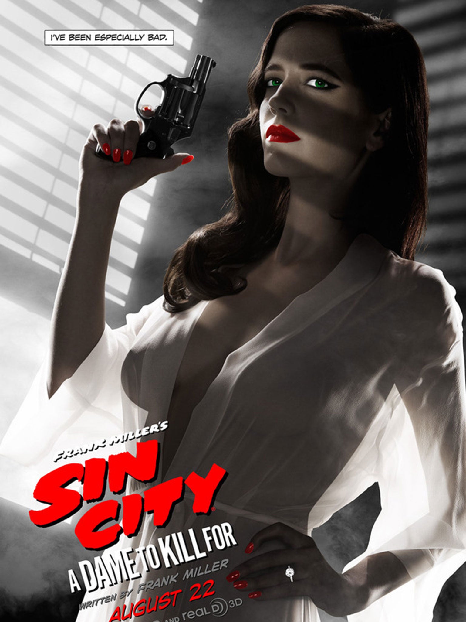 Eva Green in a Sin City 2 posted deemed inappropriate by the MPAA