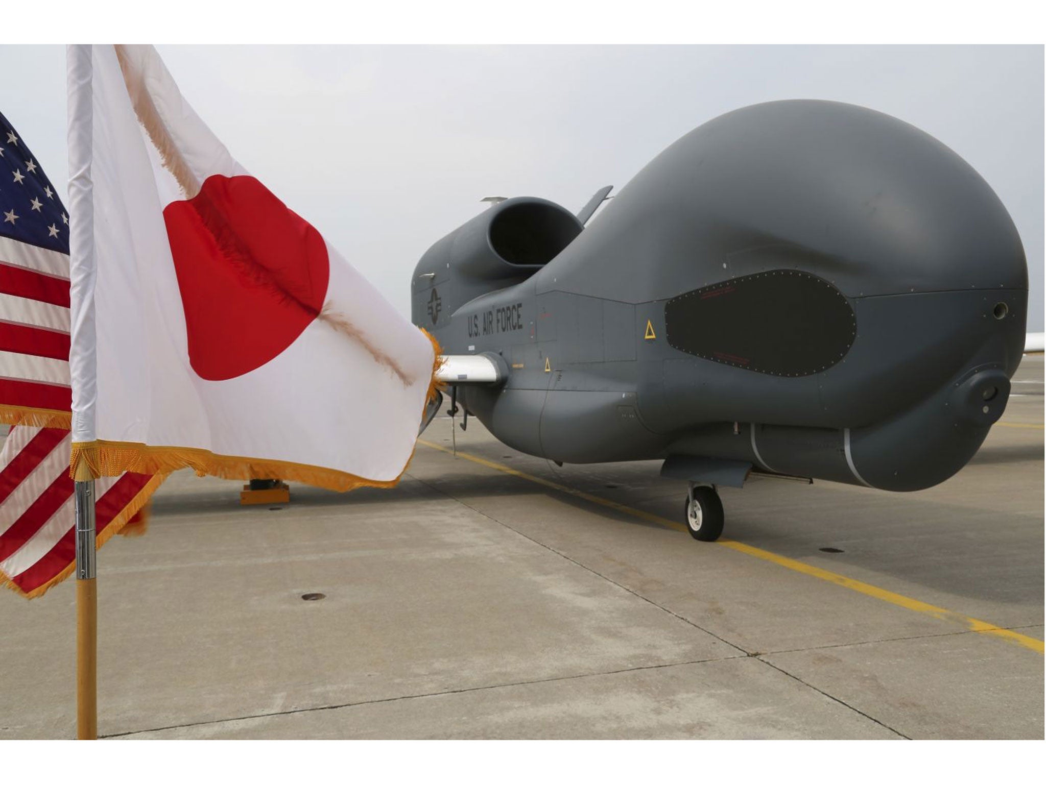 The arrival of the Global Hawk drones in Japan comes at a sensitive time in the region