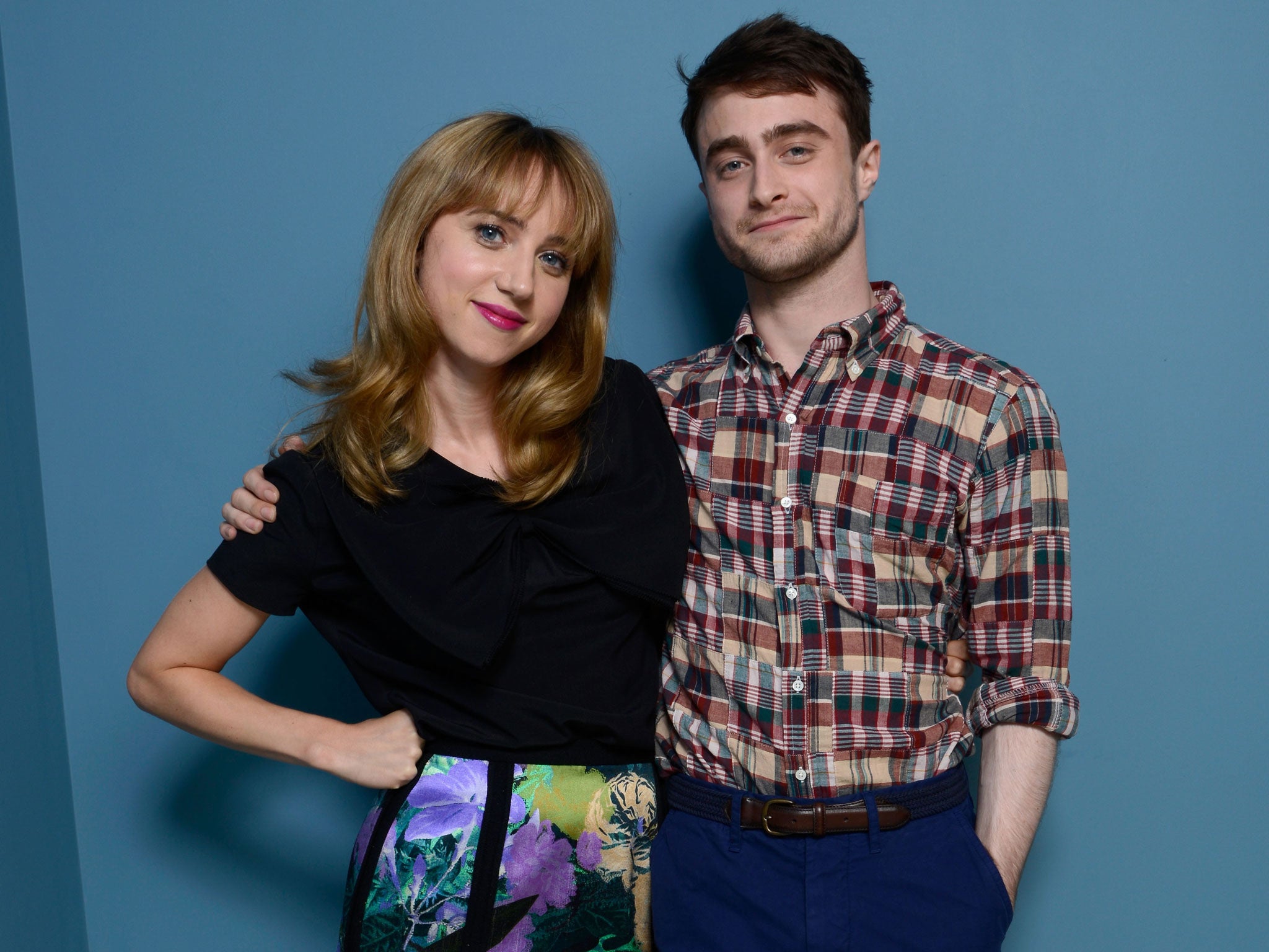 Co-stars Zoe Kazan and actor Daniel Radcliffe at the 2013 Toronto International Film Festival