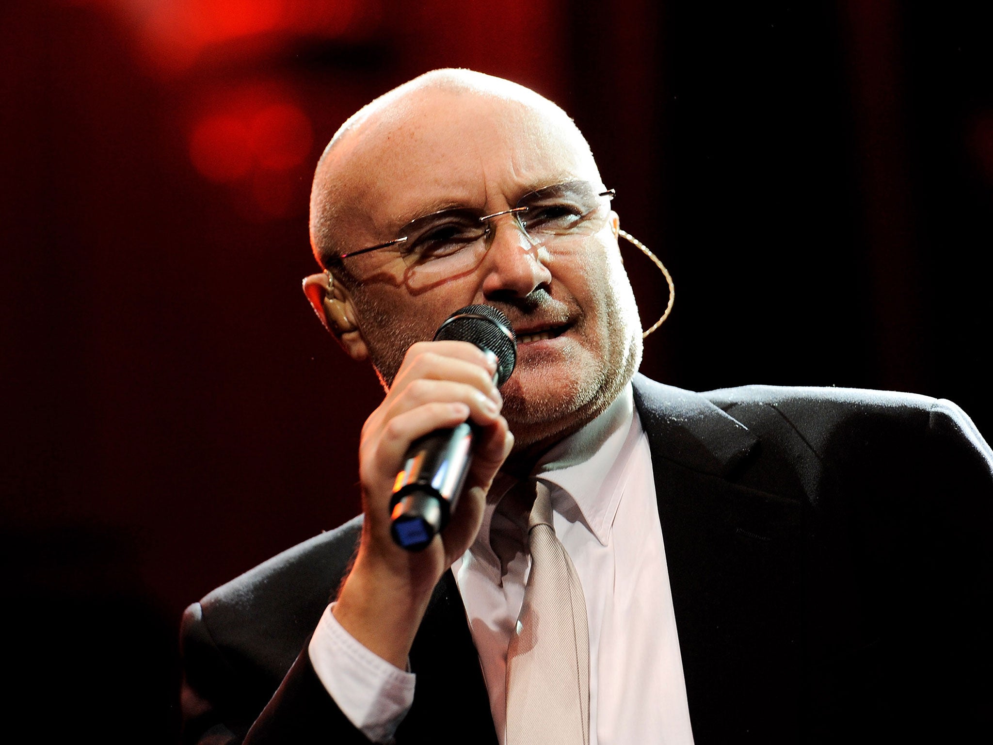 Phil Collins has performed at his sons' school concert for the first time since retiring in 2011