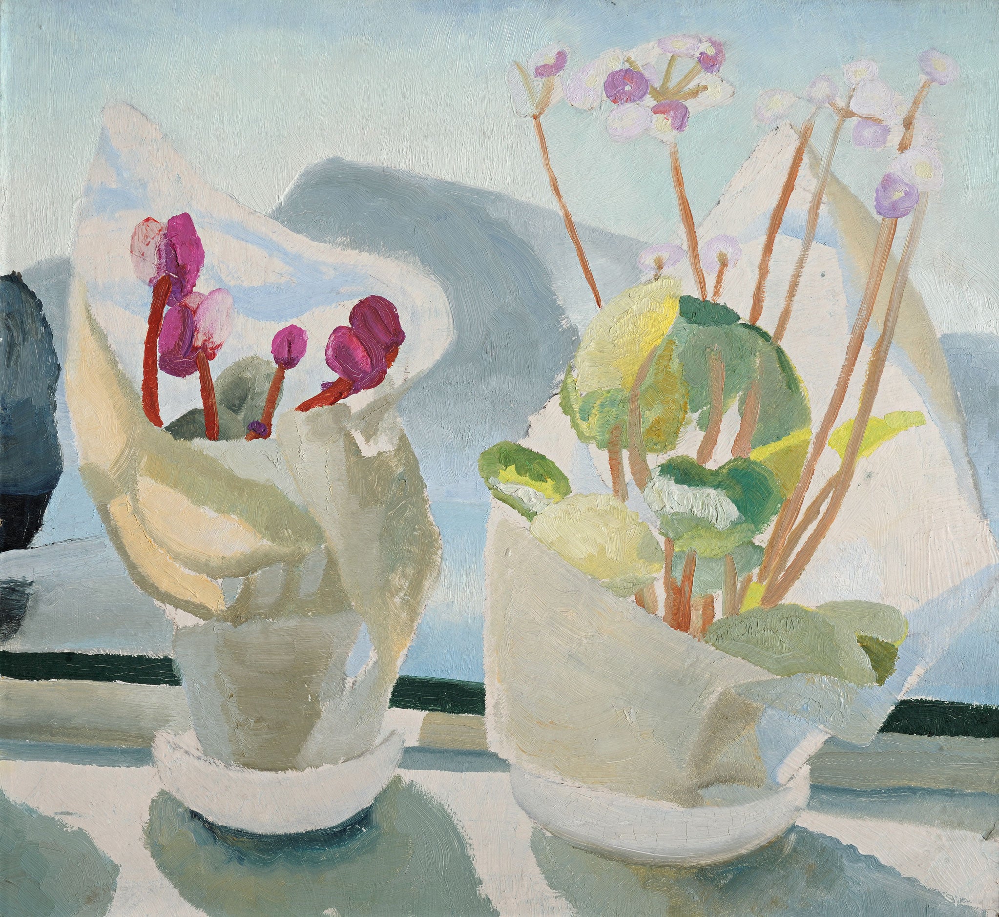 Cyclamen and Primula (circa 1922) by Winifred Nicholson