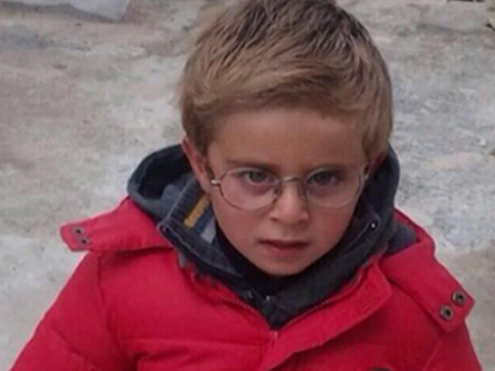 Six-year-old British boy Muadh Zain who is stranded in Syria