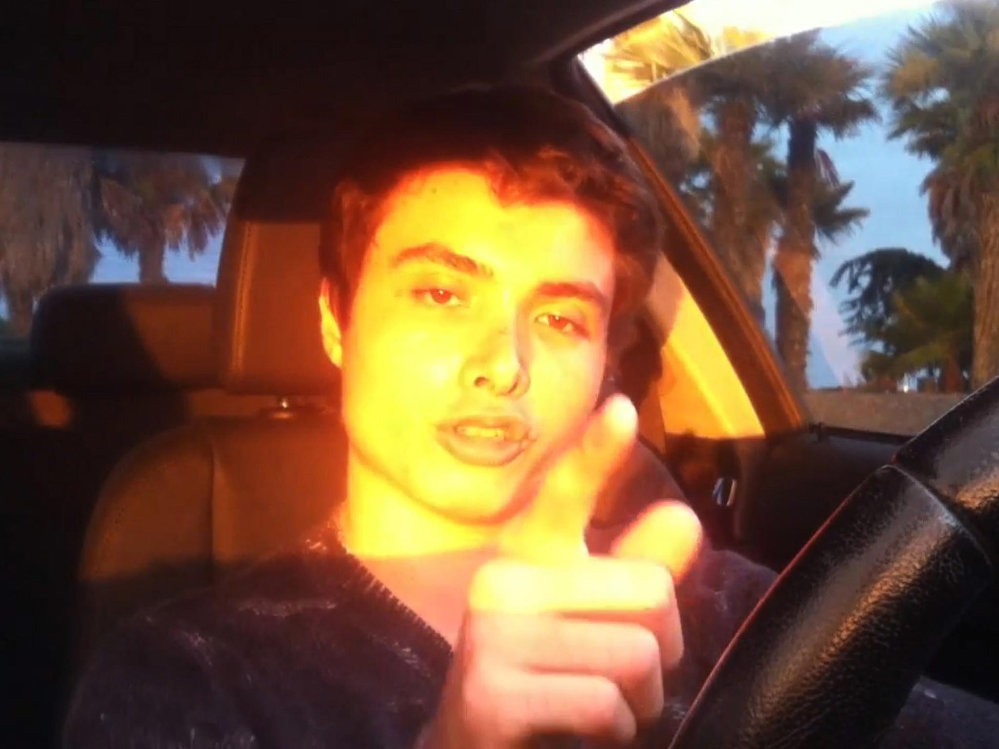 A YouTube video featuring Elliot Rodger where he speaks of his "retribution"