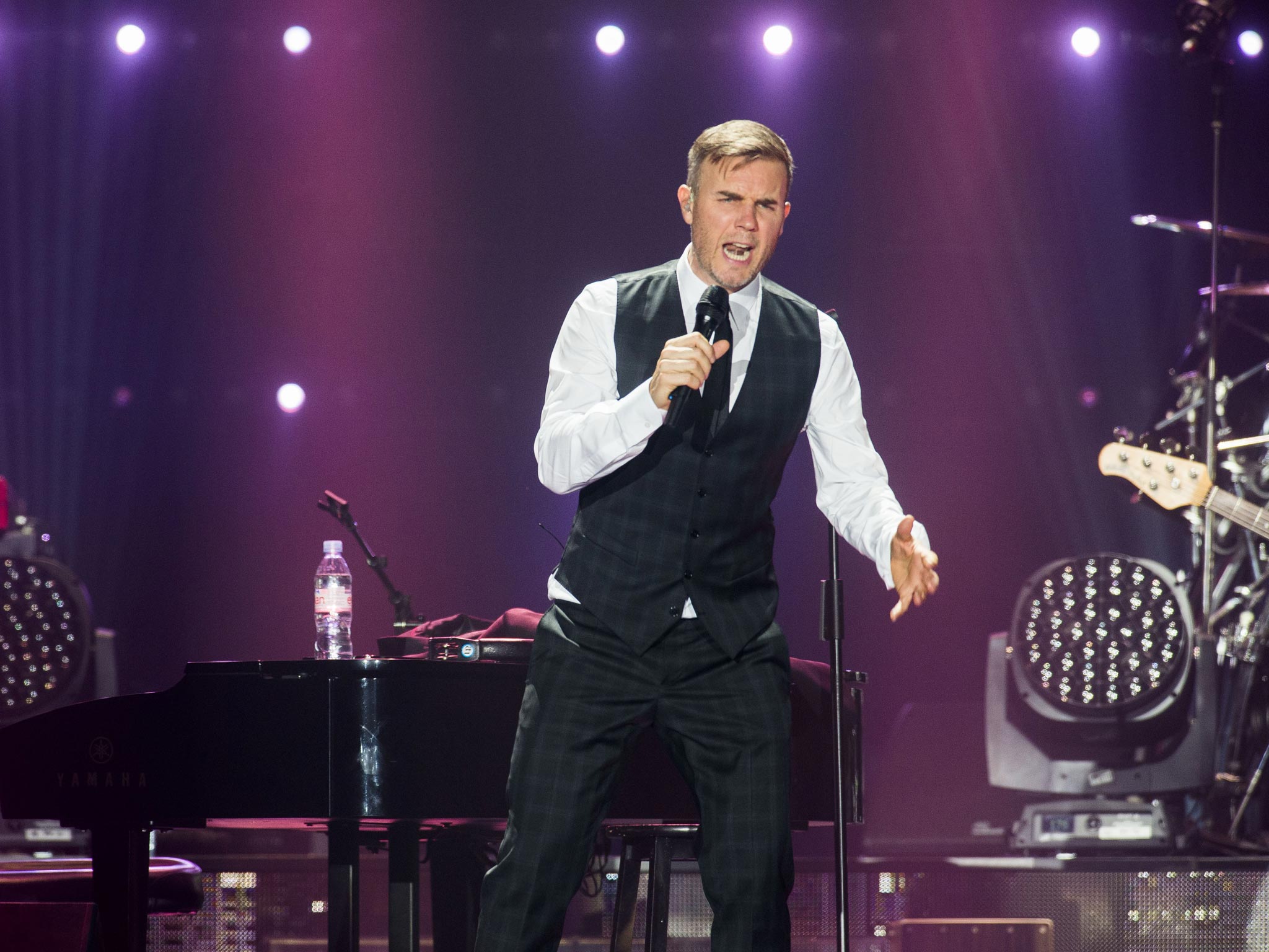 Gary Barlow performing on his current UK tour