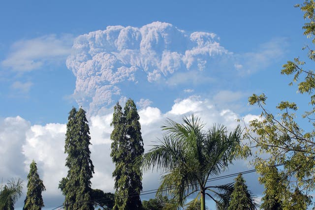 Sangeang Api in Indonesia erupts