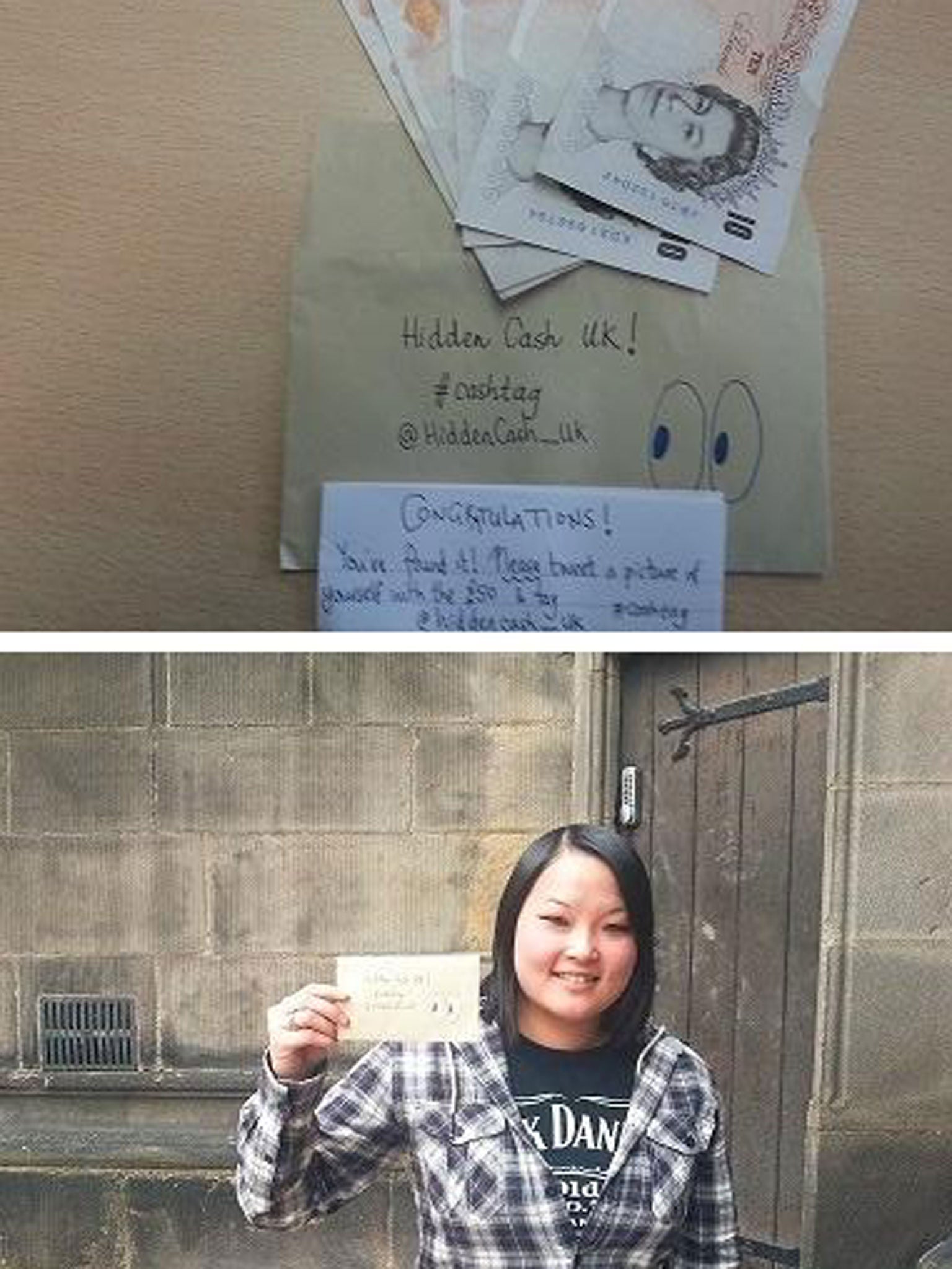 'Myself and @lazarus_icarus found the @hiddencash_UK envelope in Sheffield!'