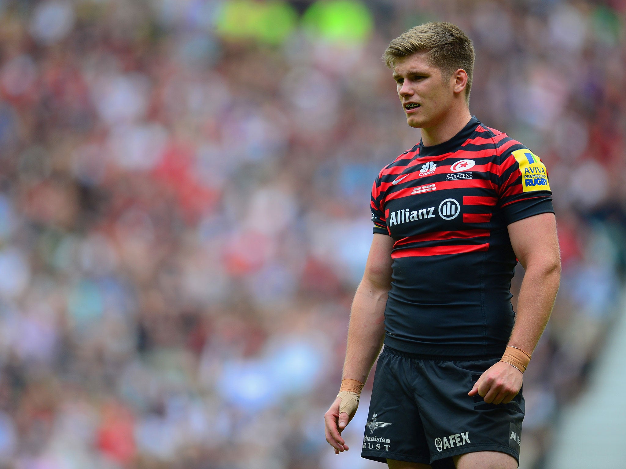 Owen Farrell must prove his fitness at Munster on Friday