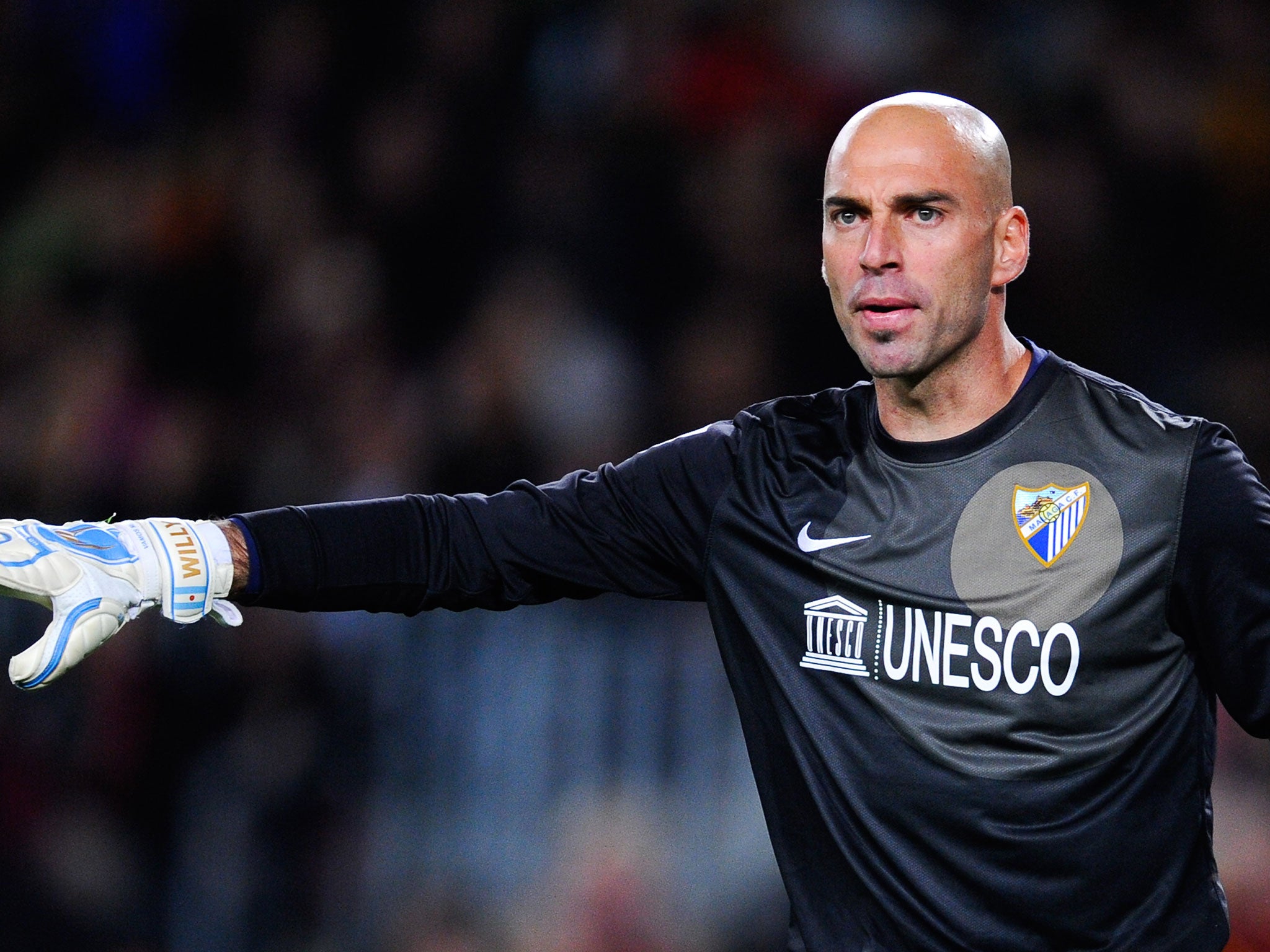 Willy Caballero of Malaga CF