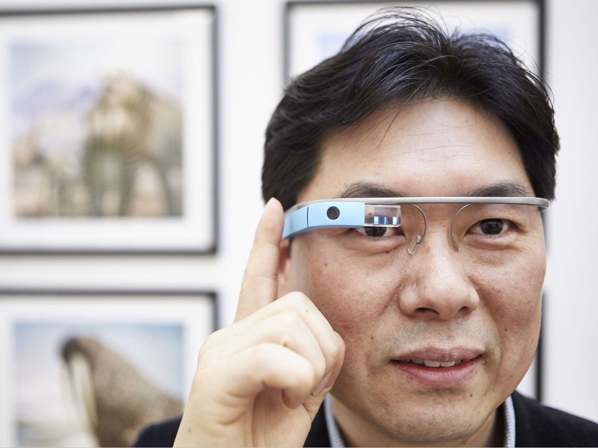 Dr Timothy Jung, wearing Google’s device, sees Glass as the ‘future of tourism’