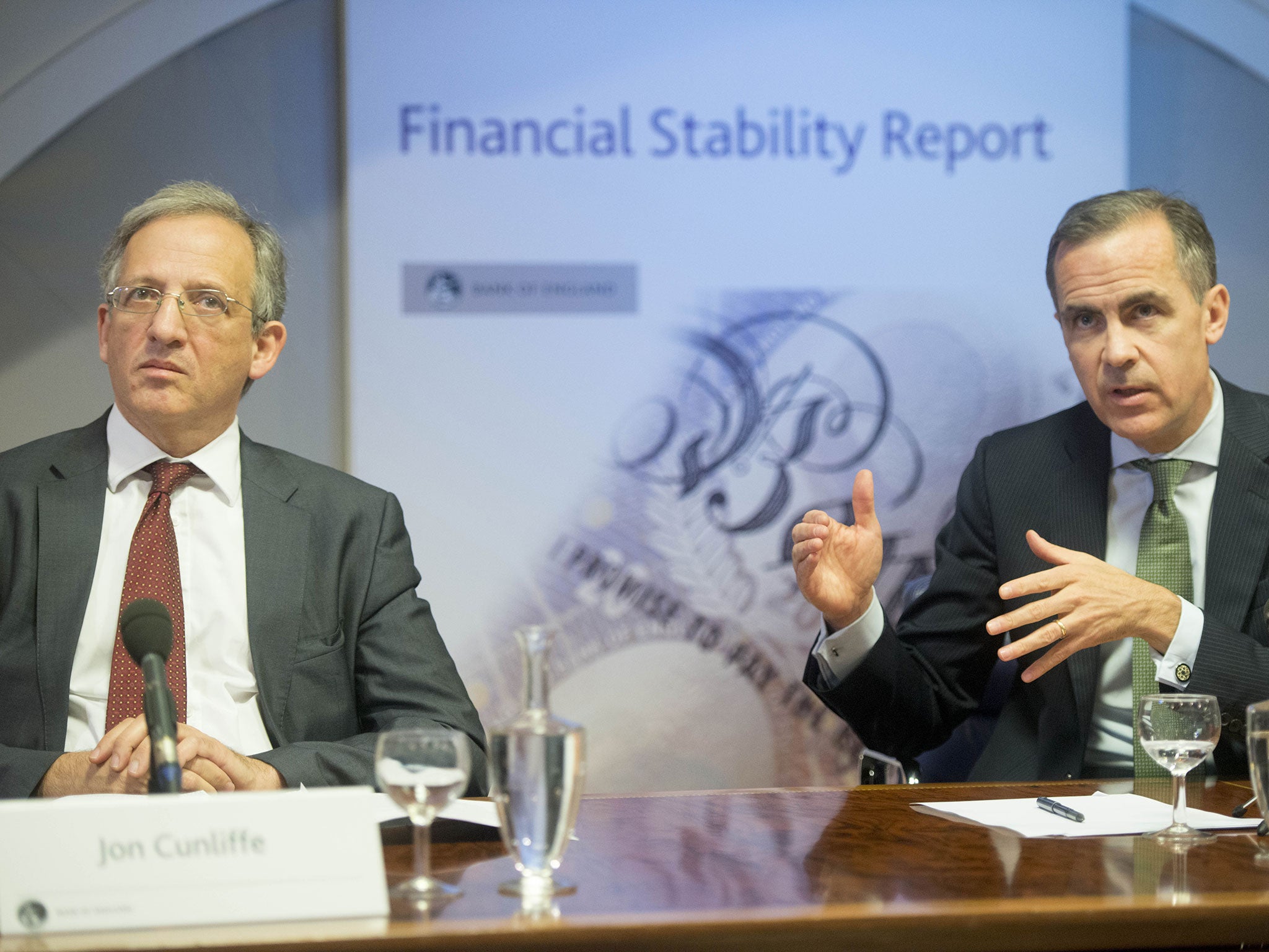 Sir Jon Cunliffe, left, pictured with Mark Carney, the current governor of the Bank of England