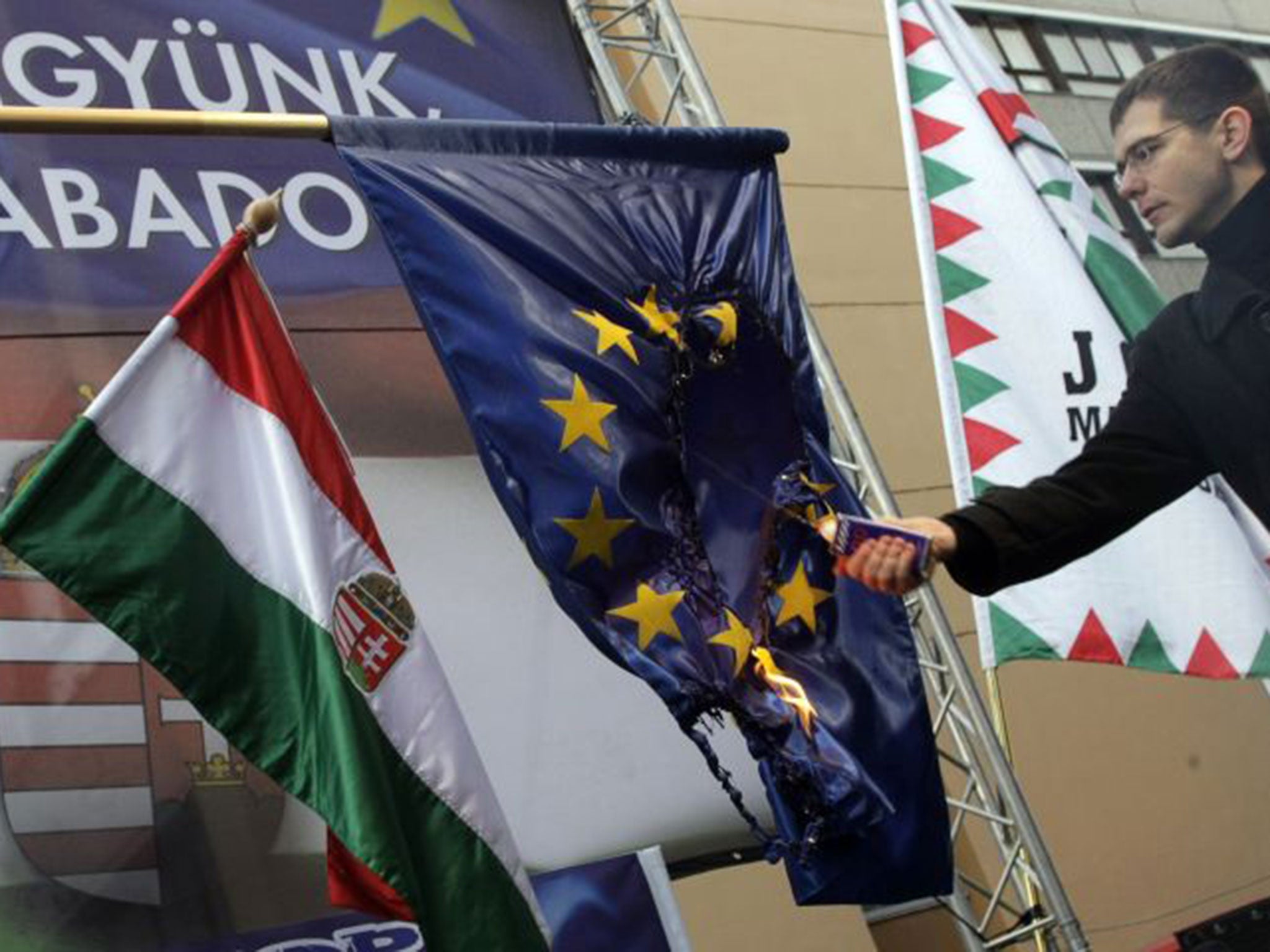 Anti-EU parties, such as Hungary’s Jobbik party, flourished at the European elections last month
