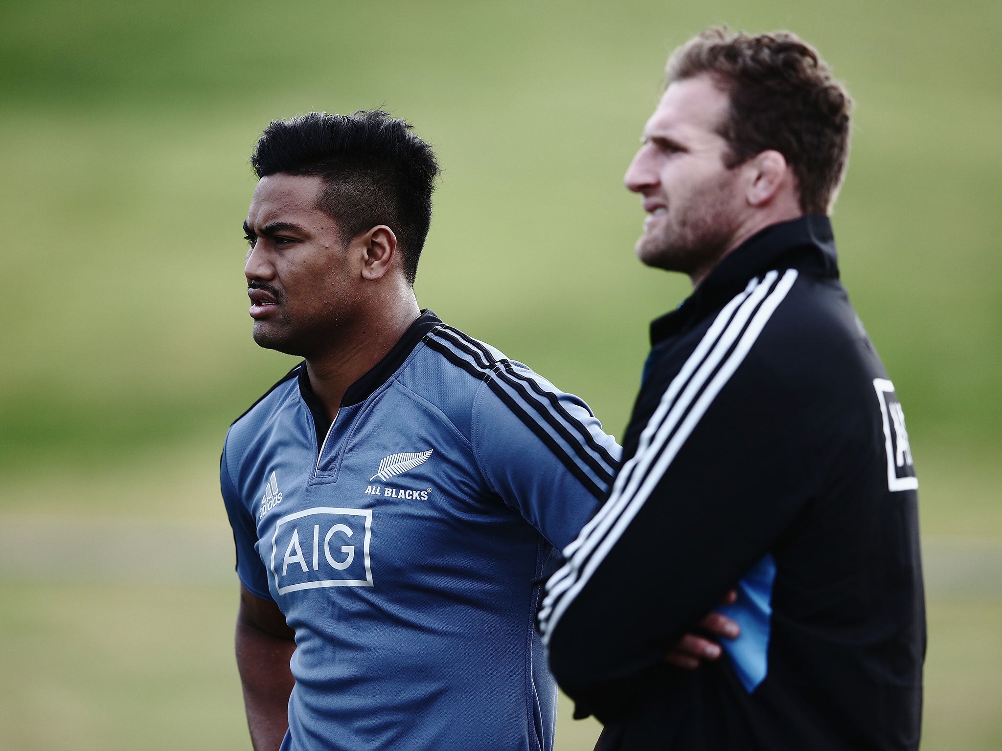 Kieran Read (R) has been ruled out of New Zealand's first Test against England while Julian Savea (L) is an injury doubt