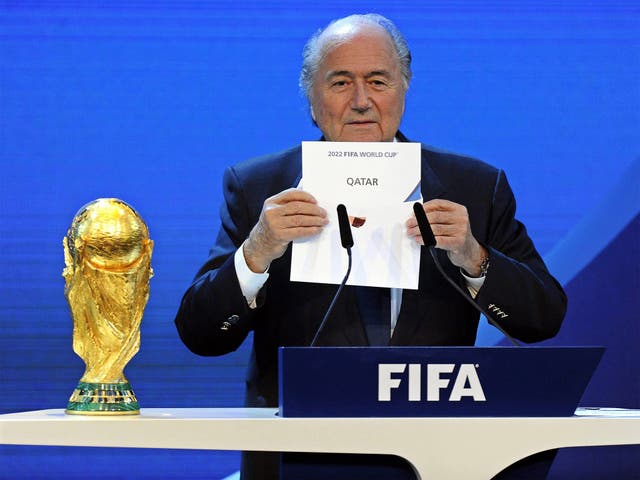 The moment when Qatar was awarded the 2022 World Cup, in December 2010