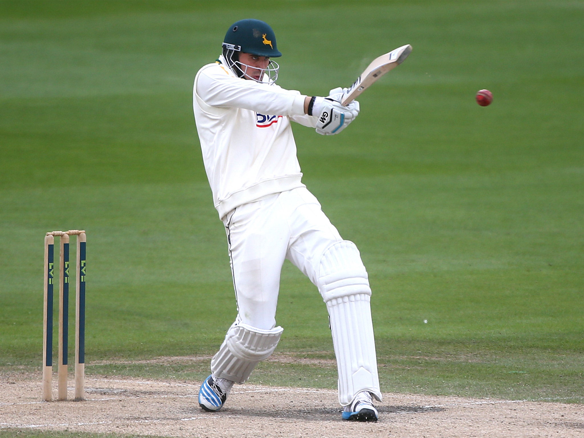 Alex Hales launches another huge hit for Notts against Sussex on his way to 167 from 133 balls