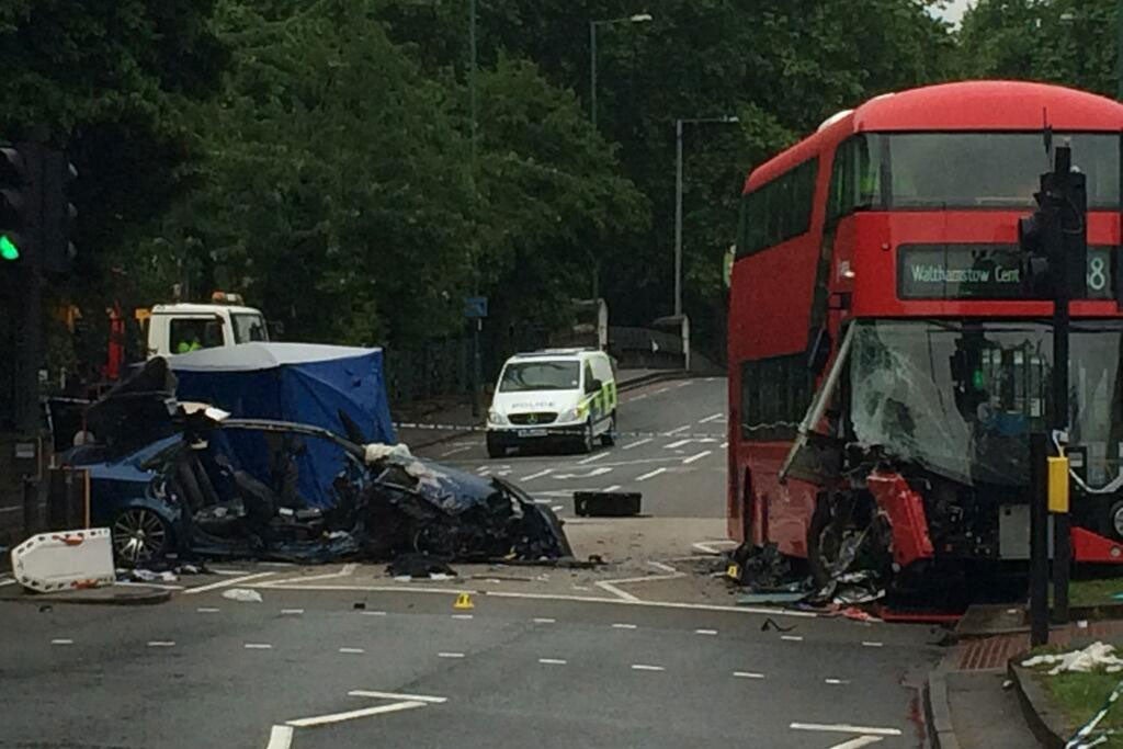 One person was killed and 13 injured in the crash in Clapton