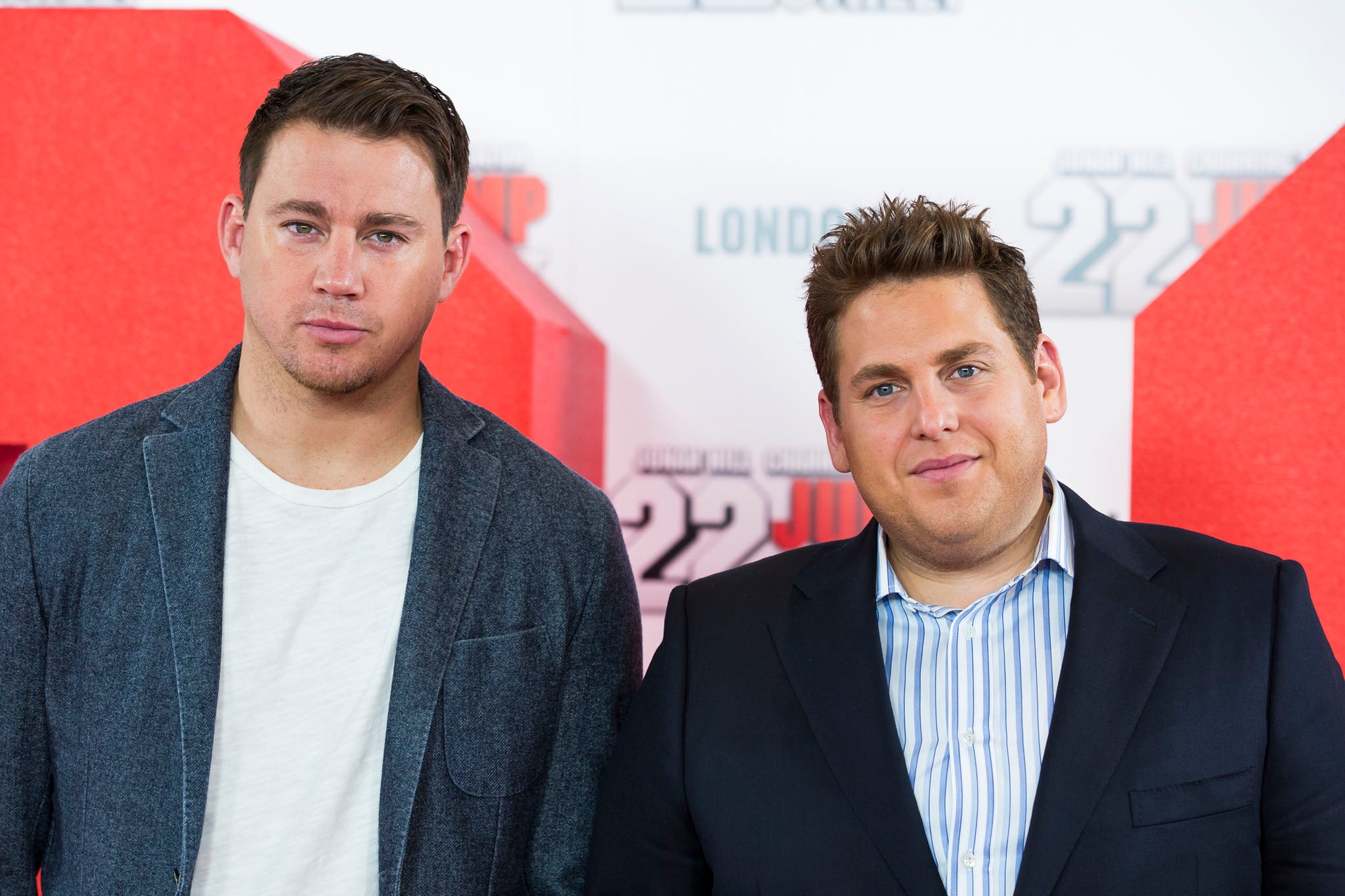 Jonah Hill (right) with his 22 Jump Street co-star Channing Tatum