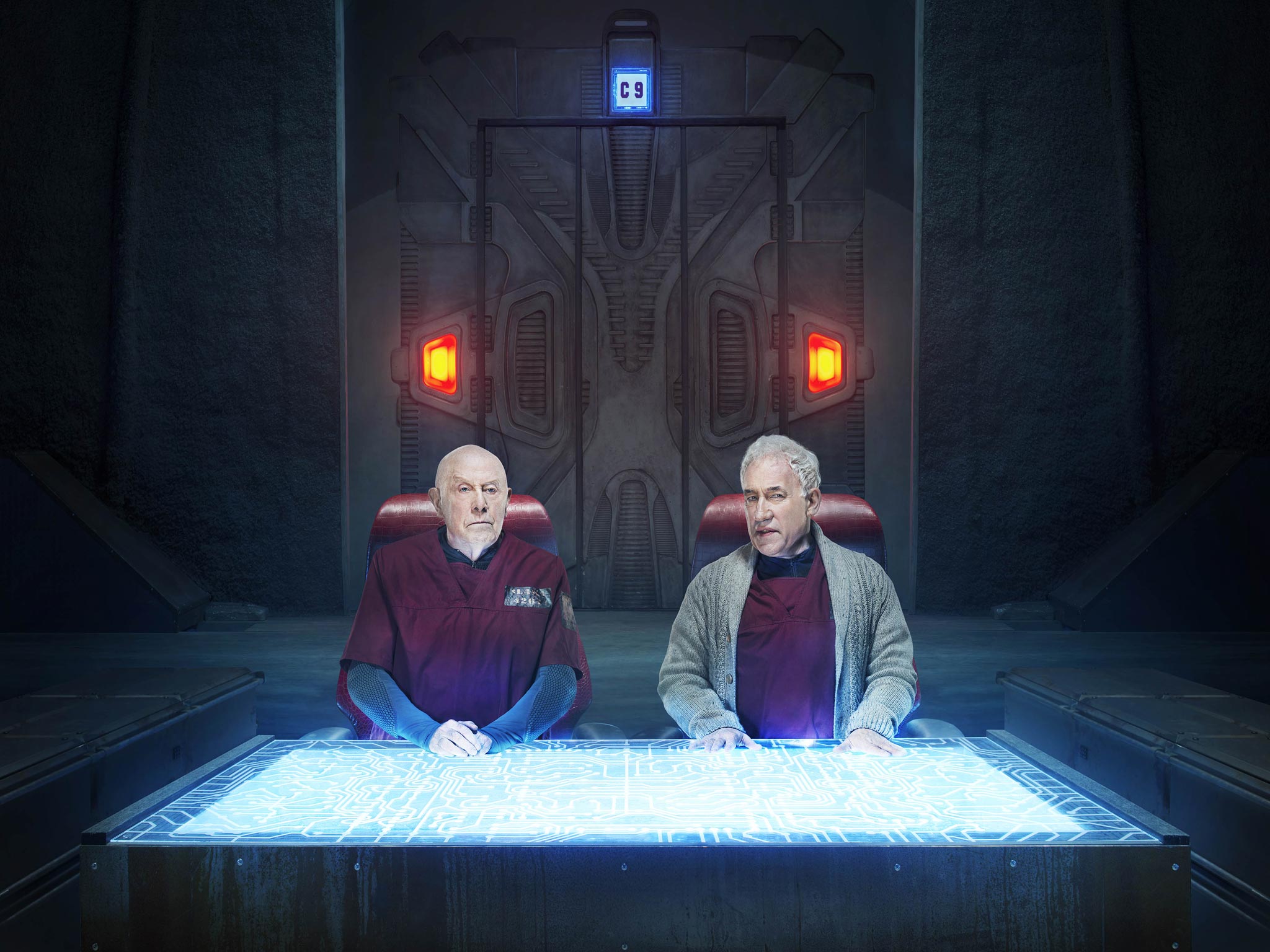 Richard Wilson (left) and Simon Callow in 'Space Age'