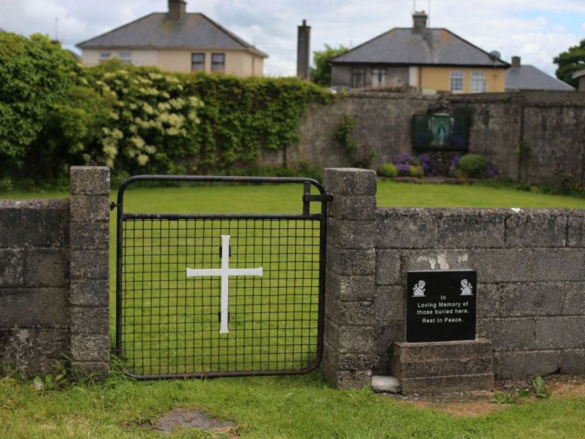 The site of a mass grave for children who died in the Tuam mother and baby home, Galway