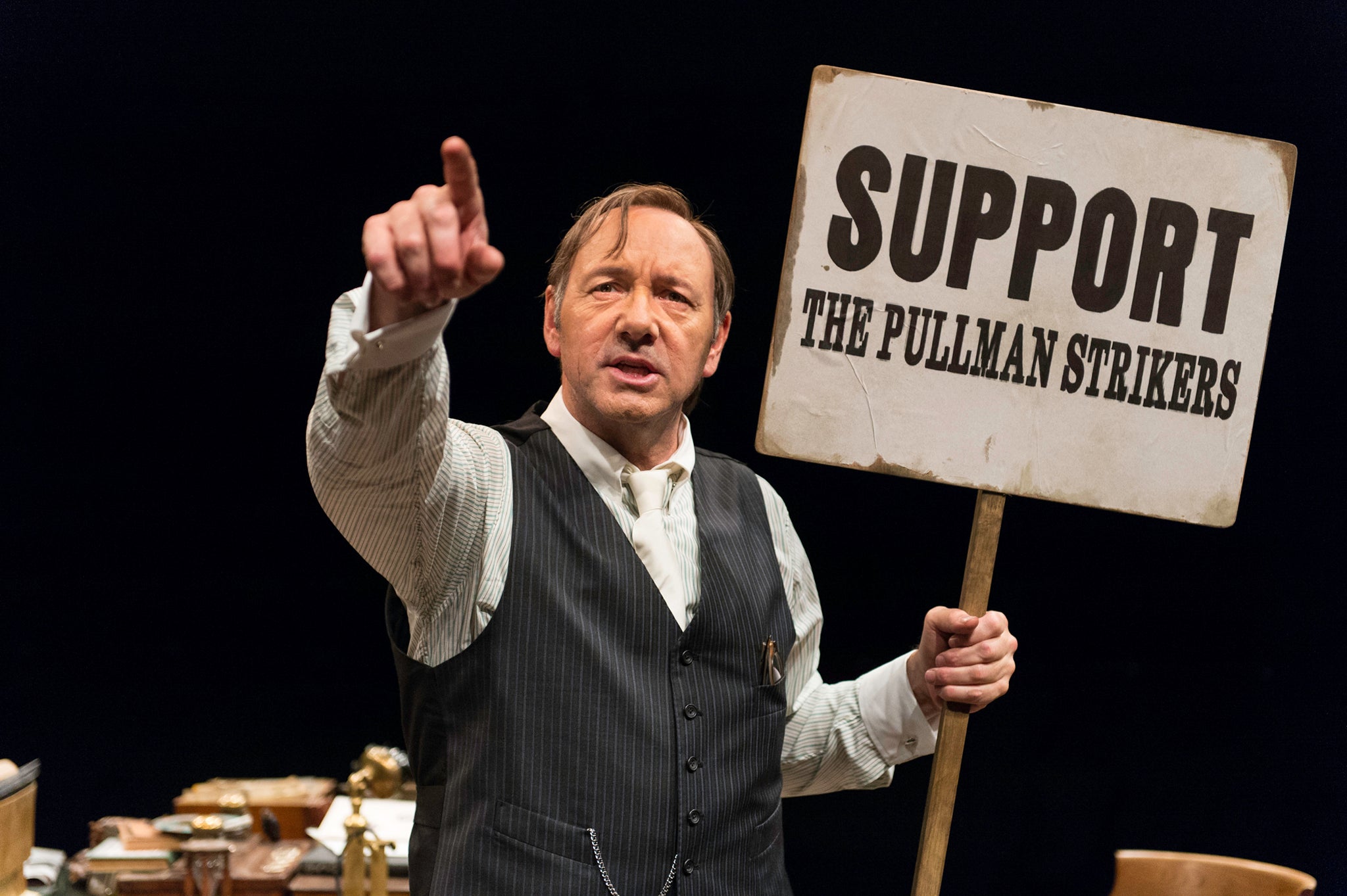 Kevin Spacey plays civil rights lawyer Clarence Darrow at the Old Vic