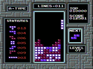 The NES version of Tetris was released in 1985