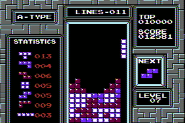 The NES version of Tetris was released in 1985 