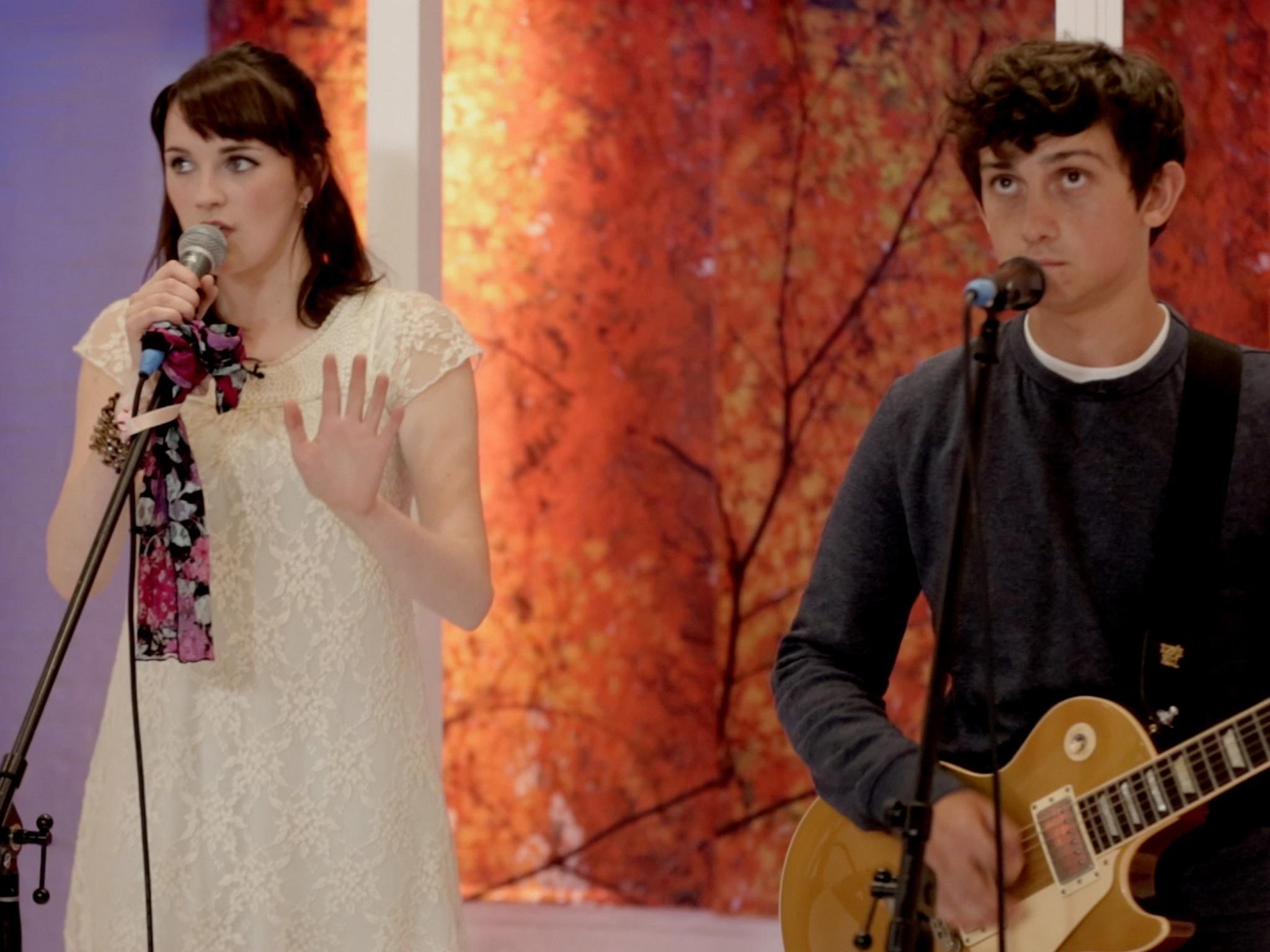 Craig Roberts and Charlotte Ritchie play a musical duo in 'Benny and Jolene'