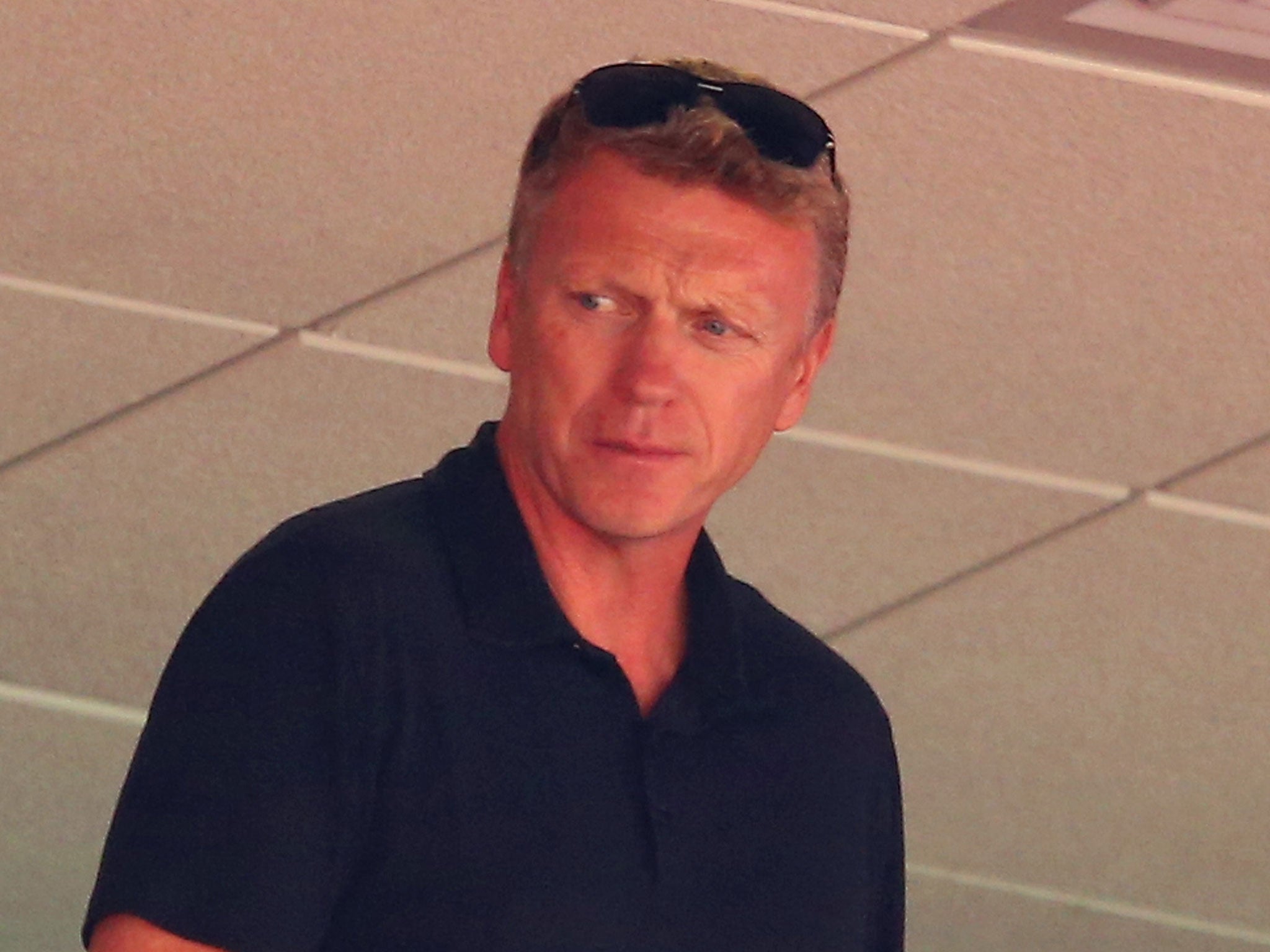 David Moyes looks on from the stands during the International friendly match between Ecuador and England