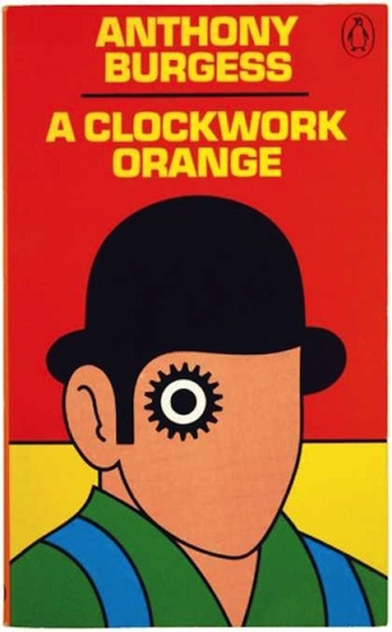 David Pelham came up with this famous cover ten years after A Clockwork Orange was first published in 1962.