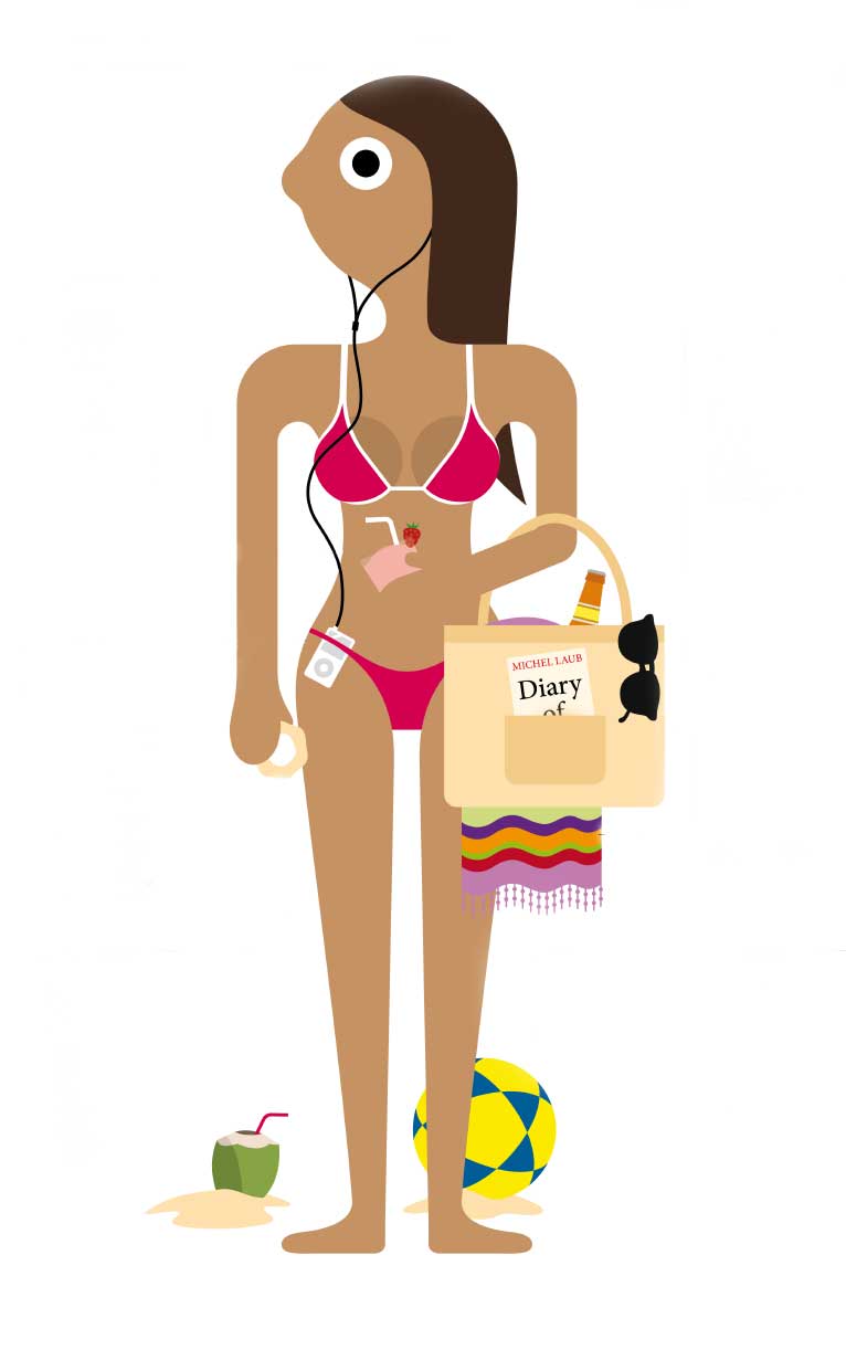 Minuscule bikinis are standard-issue for women - and leave your towel at home!