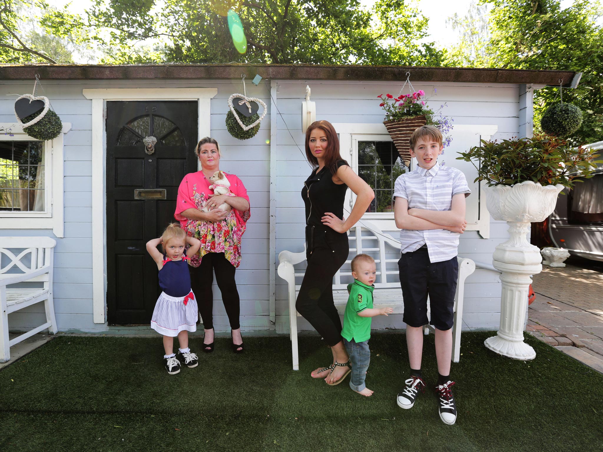 The Doran extended family at their home near Sevenoaks Kent. Mother, Bridget
Doran with her daughter