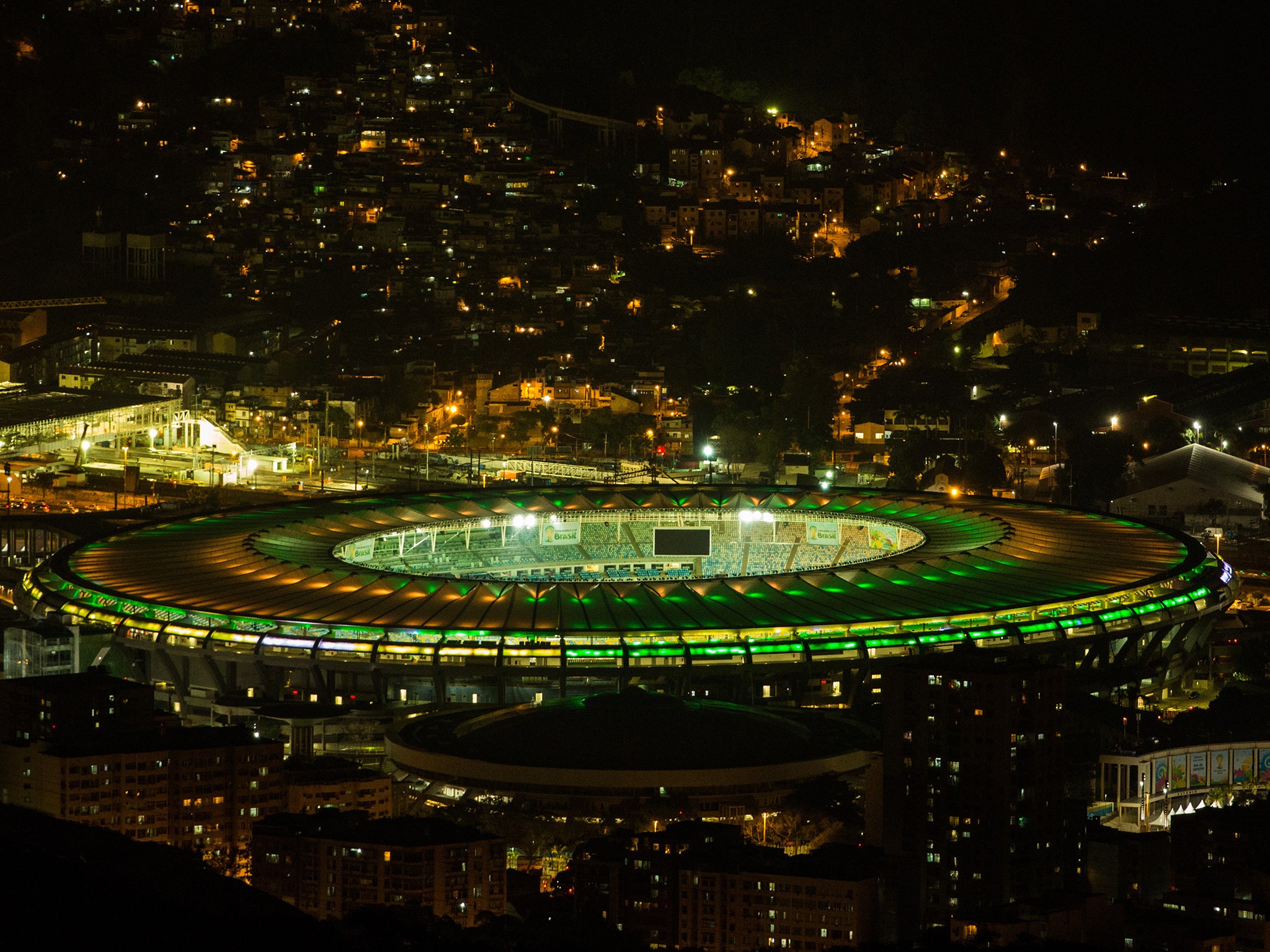 A view of the Maracana which will host the World Cup final