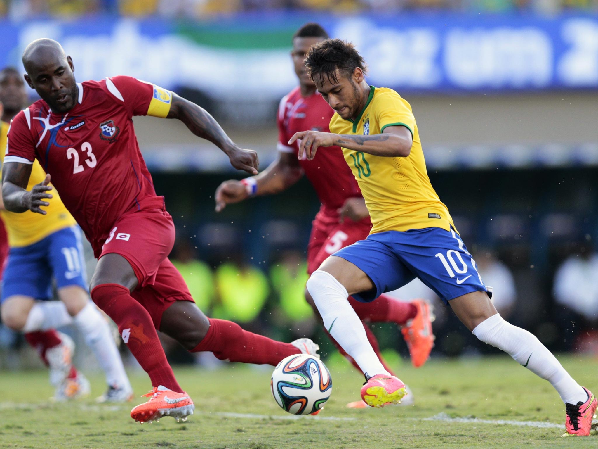 The weight of expectation will sit heavily on the shoulders of Neymar and his Brazil
team-mates