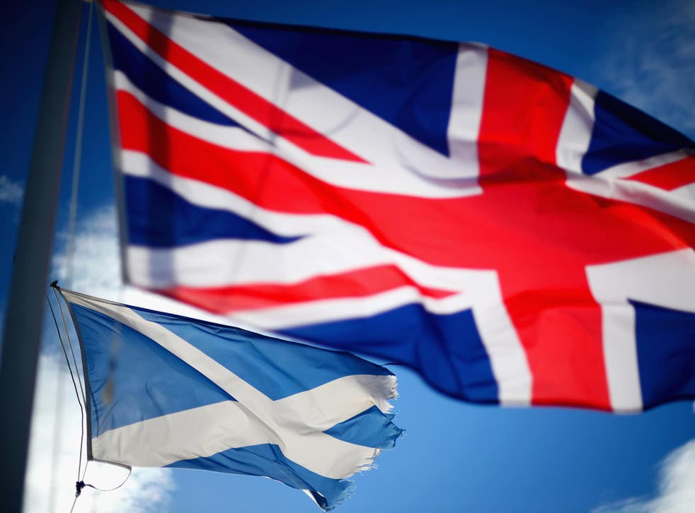 The majority of English and Welsh want Scotland to remain part of the United Kingdom