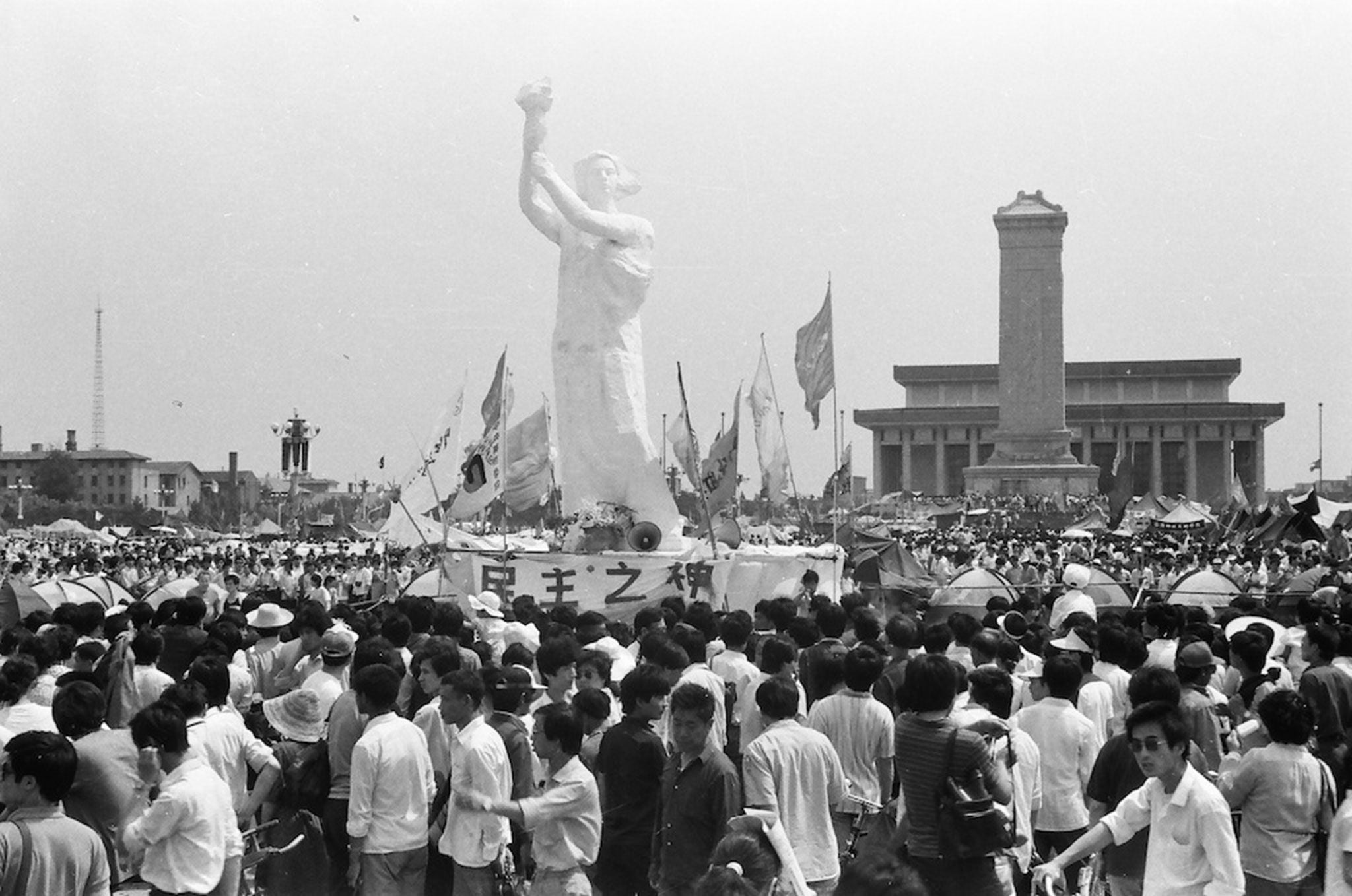 The Goddess of Democracy in Tiananmen Square