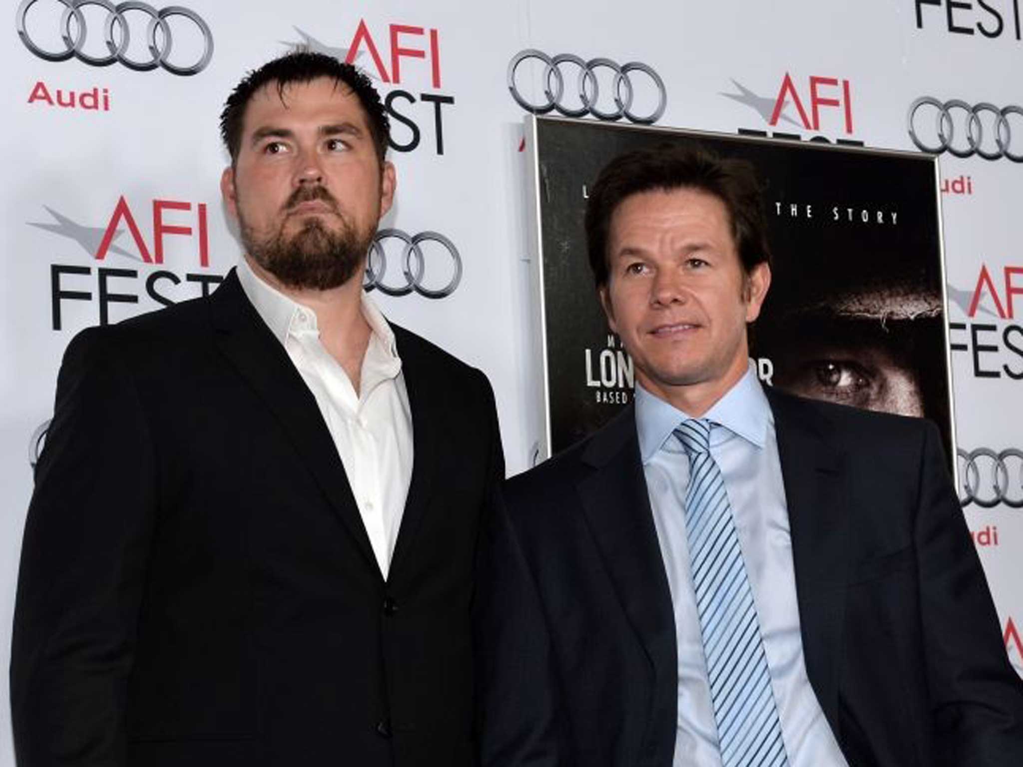 Marcus Luttrell and Mark Wahlberg
