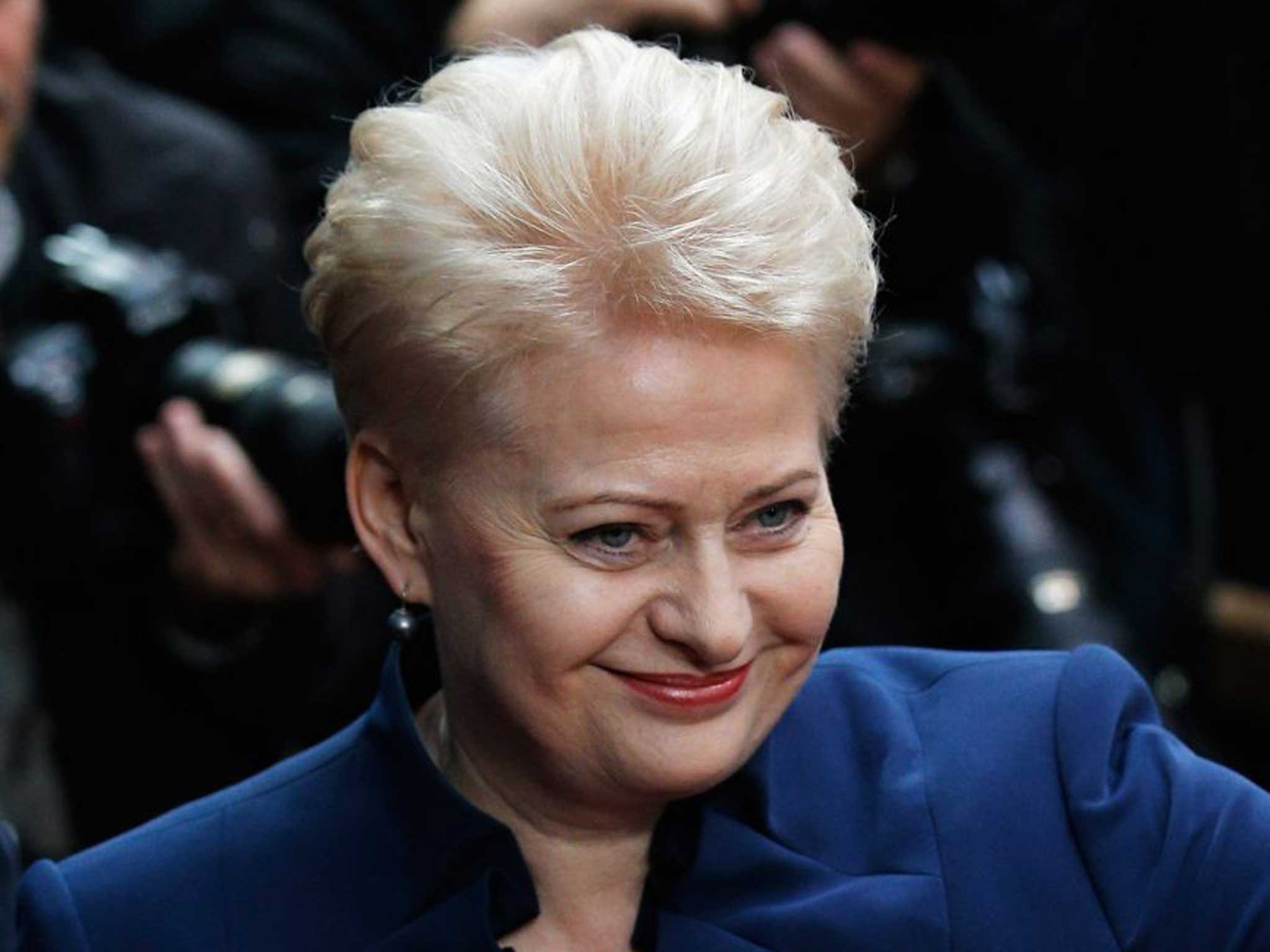 Dalia Grybauskaite, the President of Lithuania