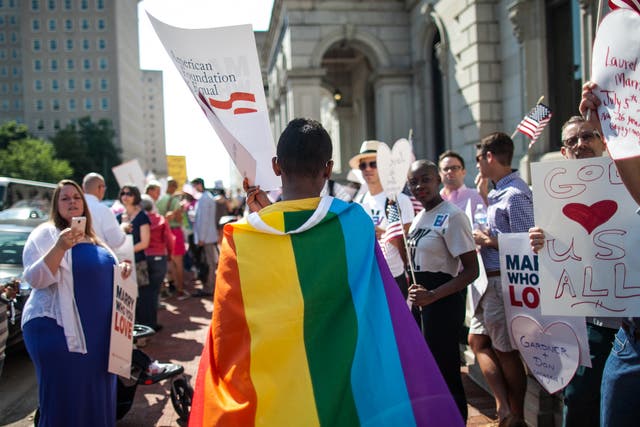 The move comes amid increasing support for gay rights and same sex marriage in much of the US. Source: Zach Gibson/Getty Images