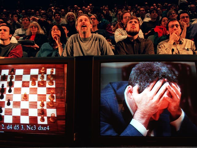 Deep Blue, a computer created by IBM, won a match against world champion Garry Kasparov in 1997. The computer could evaluate 200 million positions per second, and Kasparov accused it of cheating after the match was finished