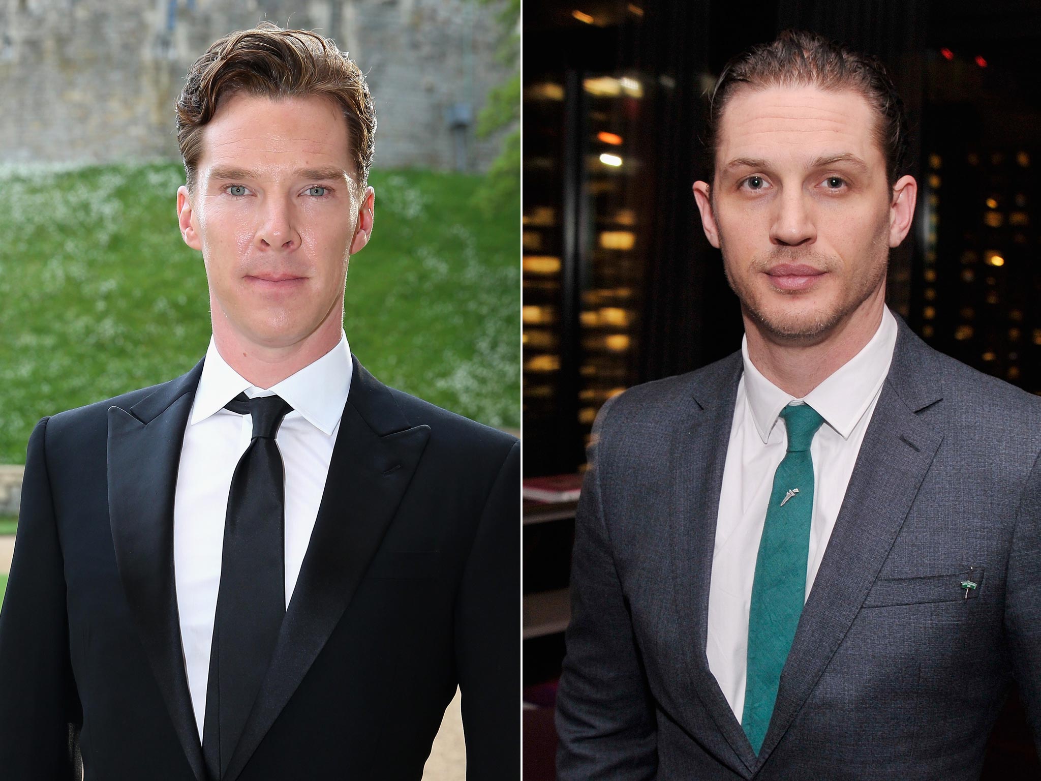 Benedict Cumberbatch (left) is facing stiff competition from Tom Hardy for the role of Doctor Strange