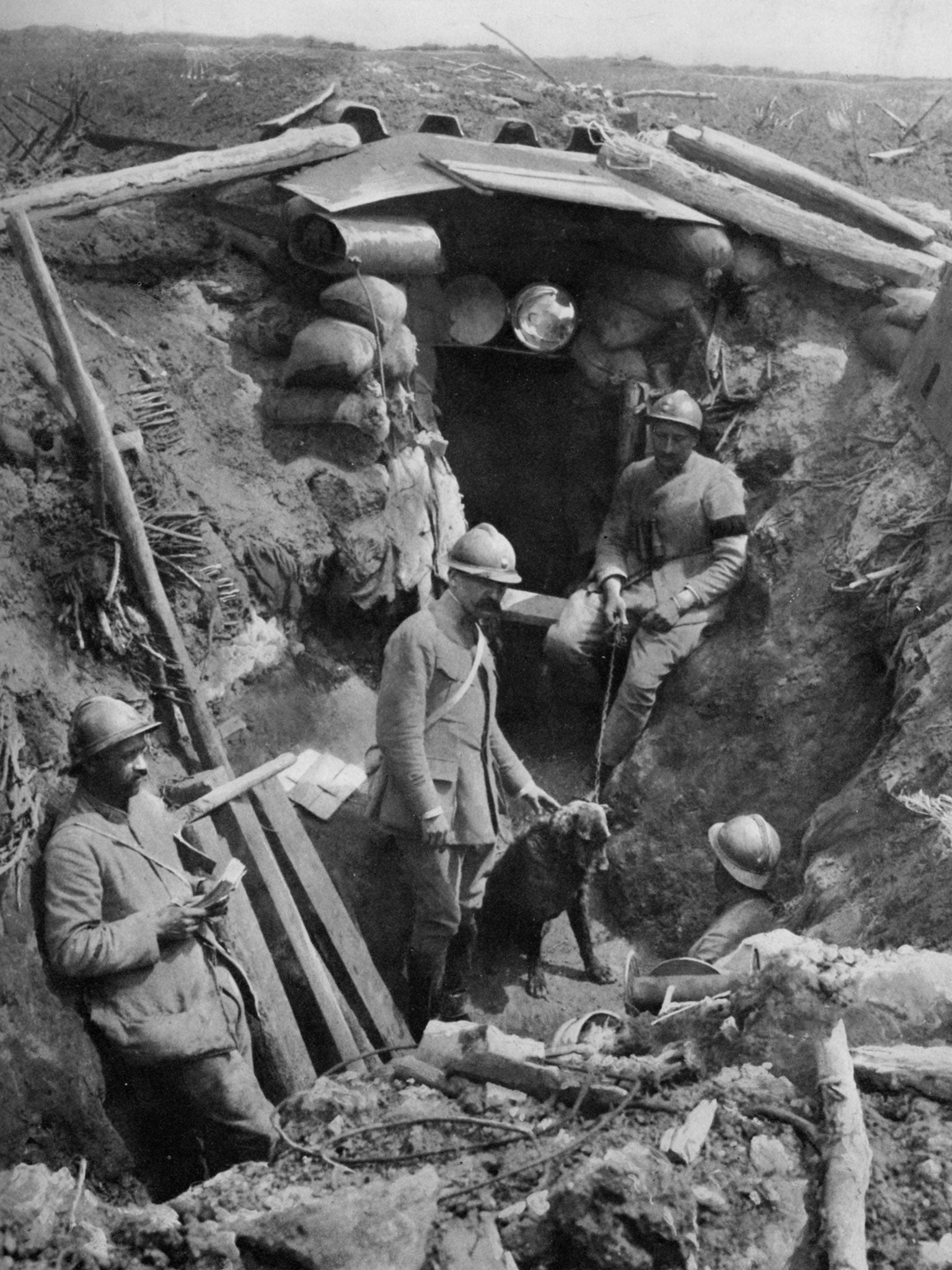 French ‘poilus’ at Chemin des Dames, where the bloody Nivelle Offensive of 1917 pushed many into mutiny