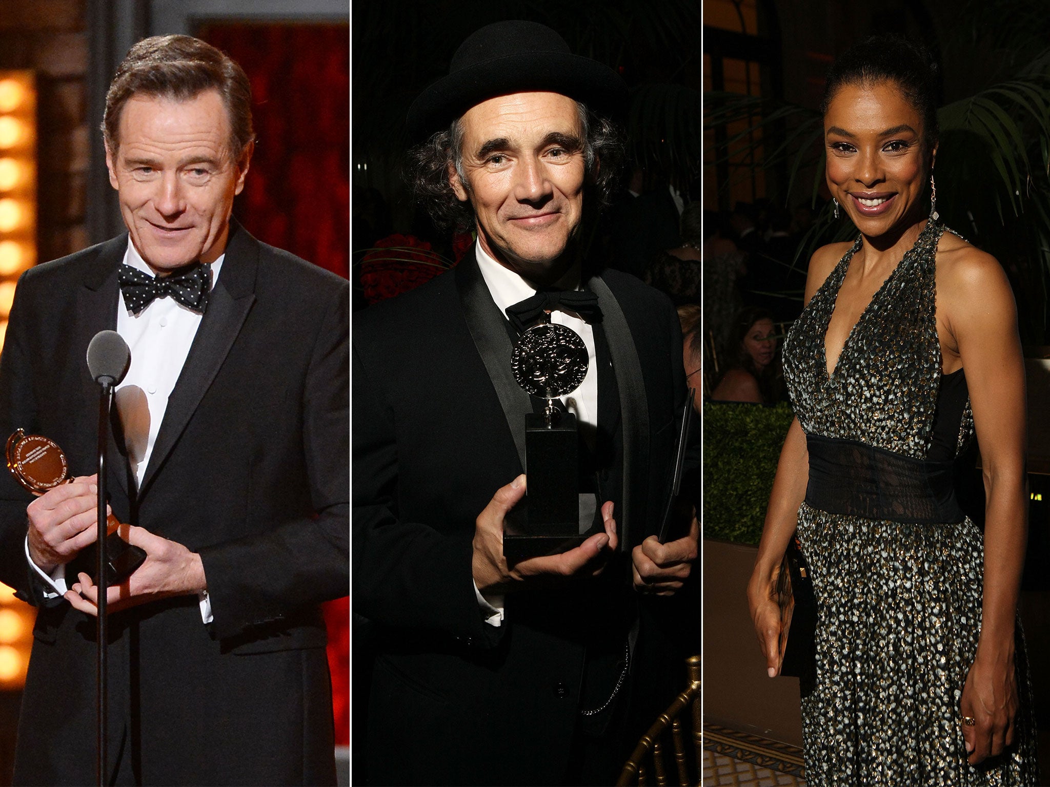 Bryan Cranston, Mark Rylance and Sophie Okonedo were among those honoured at the Tony Awards 2014