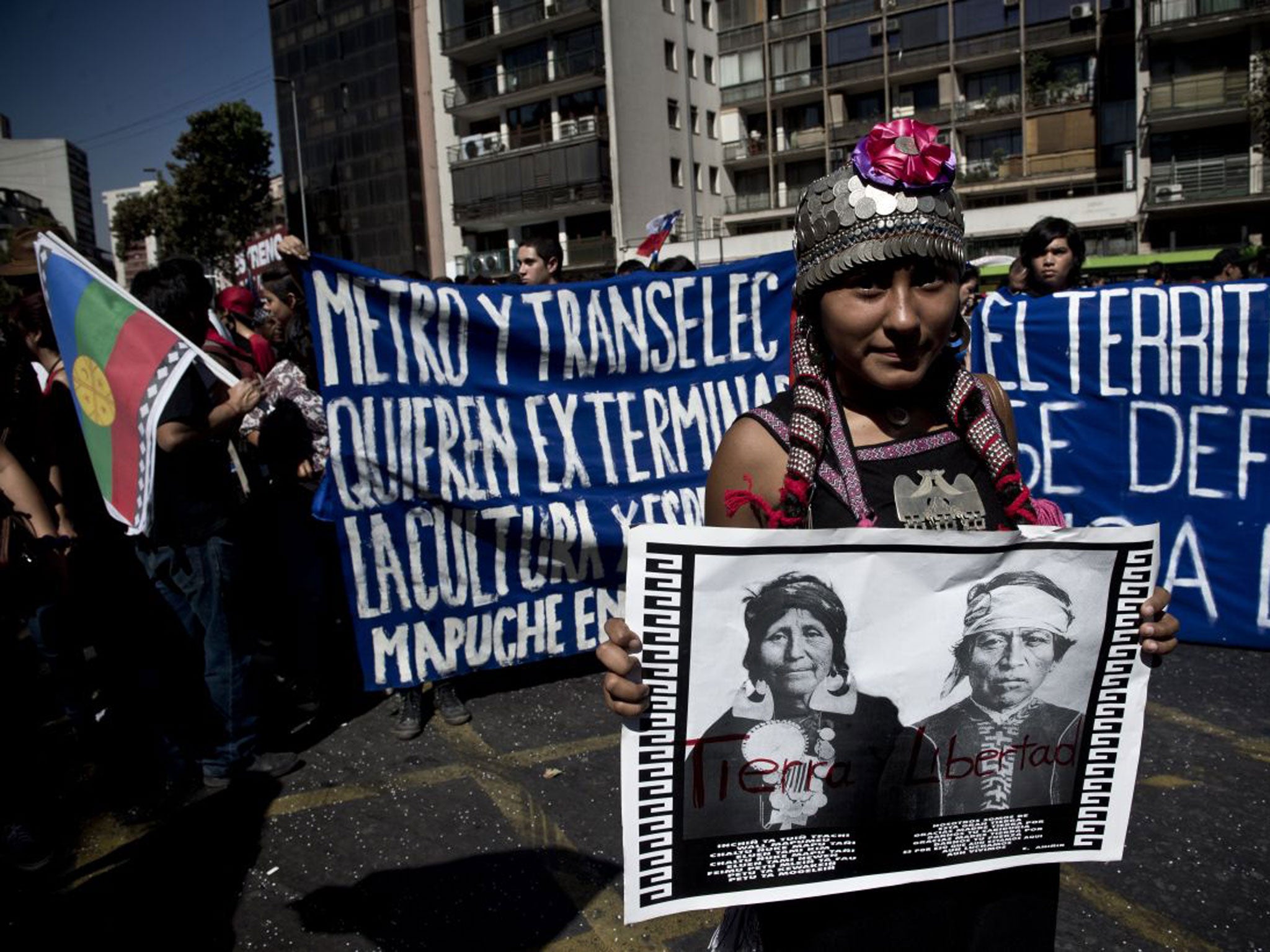 Mapuche protests in Santiago have become common
