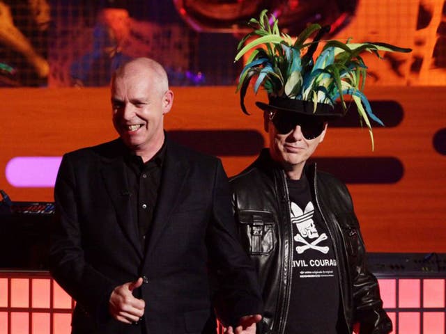 <p>West End Boys: Neil Tennant (left) and Chris Lowe of The Pet Shop Boys are performing at the Proms</p>