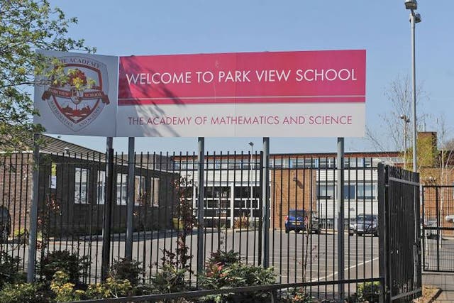 Park View School in Birmingham is one of the academies at the centre of the 'Trojan Horse' allegations
