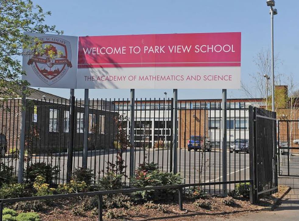 Park View School in Birmingham is one of the academies at the centre of the 'Trojan Horse' allegations