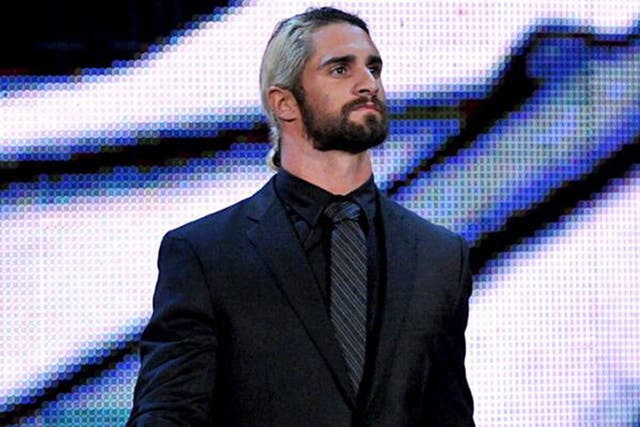 Seth Rollins makes his way to the ring