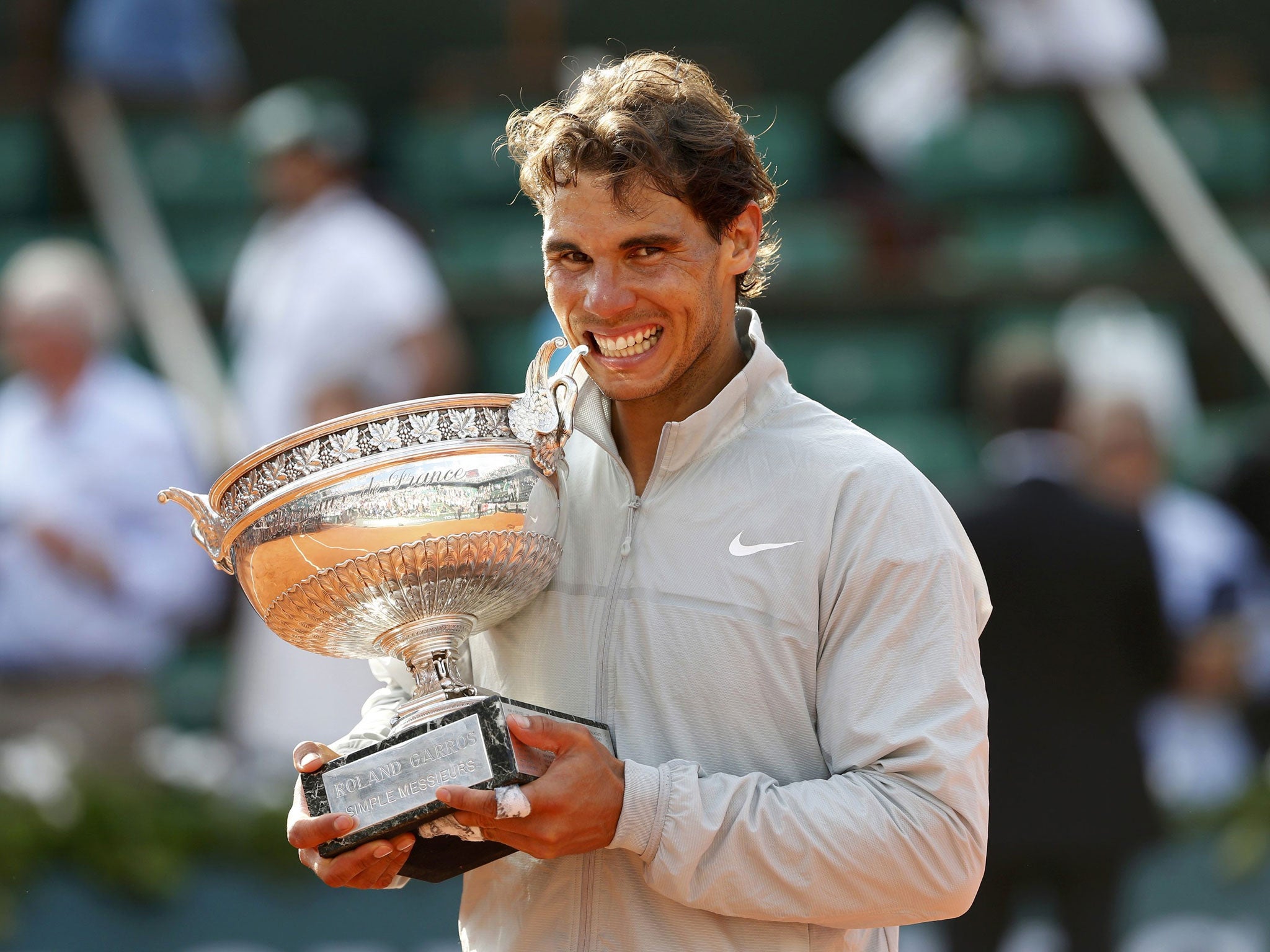 Threat: Rafael Nadal won his 9th French Open title at Roland Garros