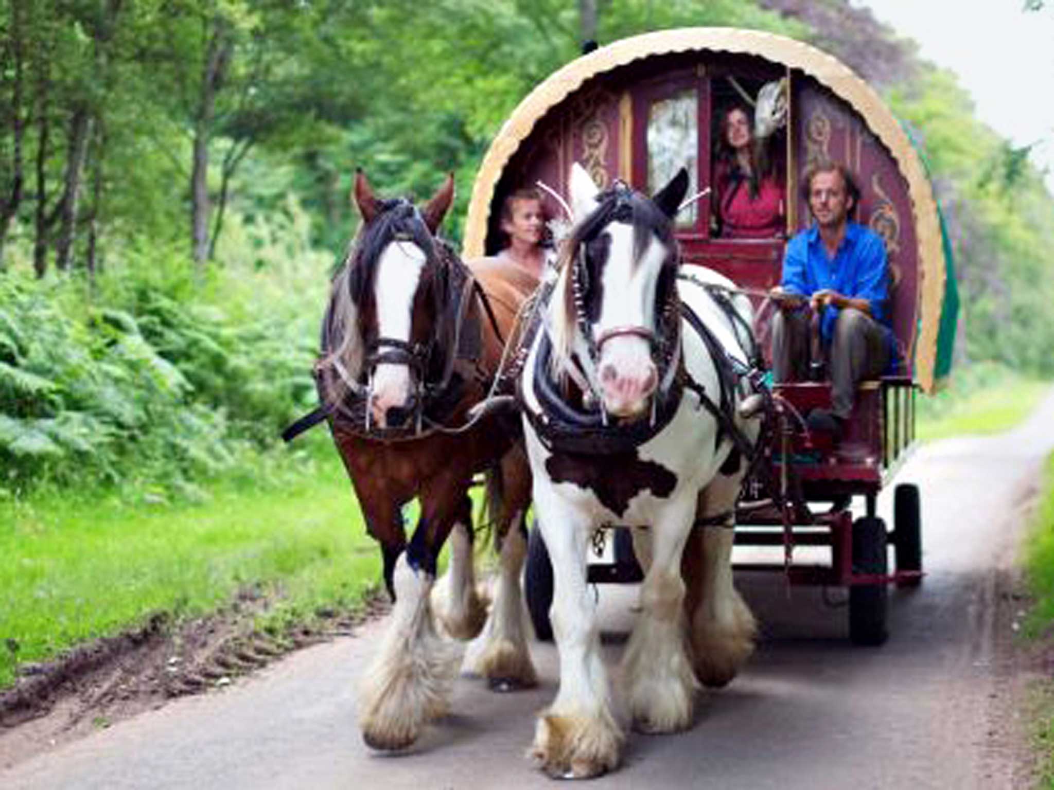 The traditional gypsy caravan